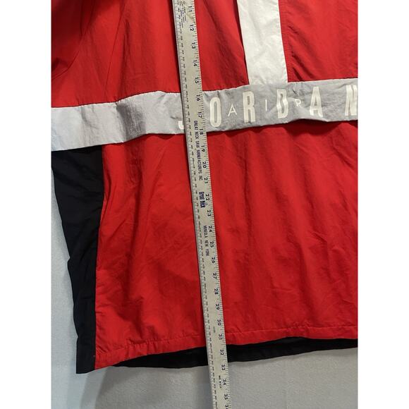 Air Jordan Anorak Wings Parka Insulated Hooded Jacket Red White Black Men’s XXL - Picture 3 of 11